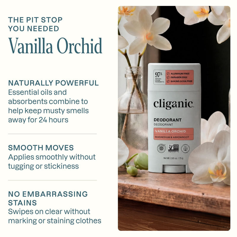Deodorant - Vanilla Orchid - Cliganic