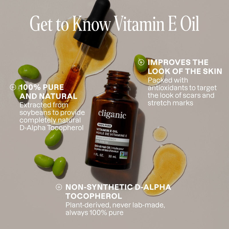 Cliganic 100% Pure Vitamin E Oil 2 fl oz Cliganic 100% Pure Vitamin E Oil 2 fl oz