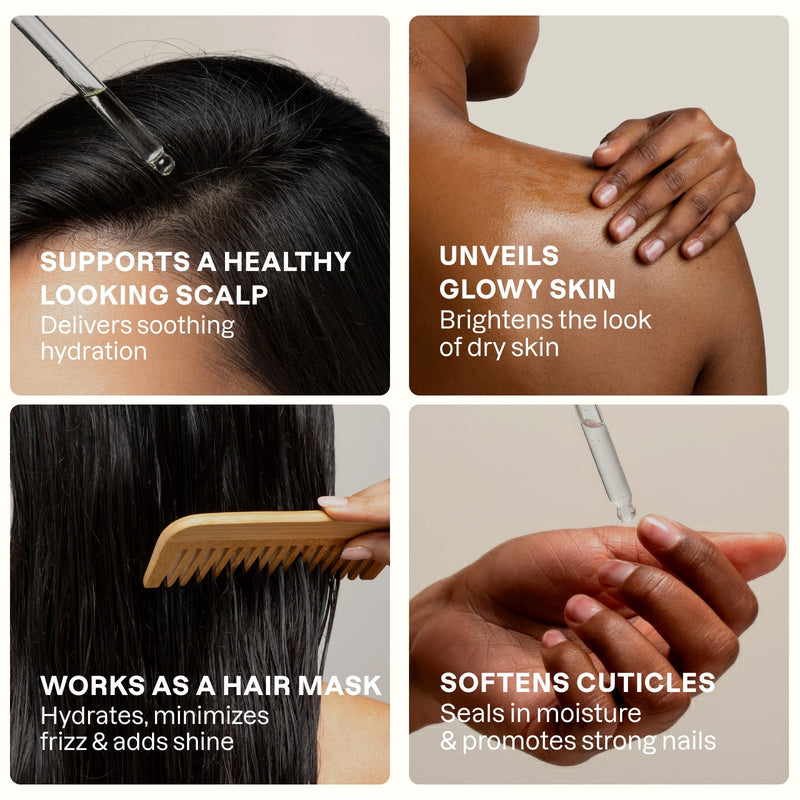 Drop of Soothing Hydration Organic Baobab Oil - Cliganic Skin & Hair Oils