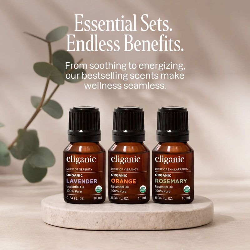 Essential Oil Beginners Kit - Cliganic Essential Oil Singles