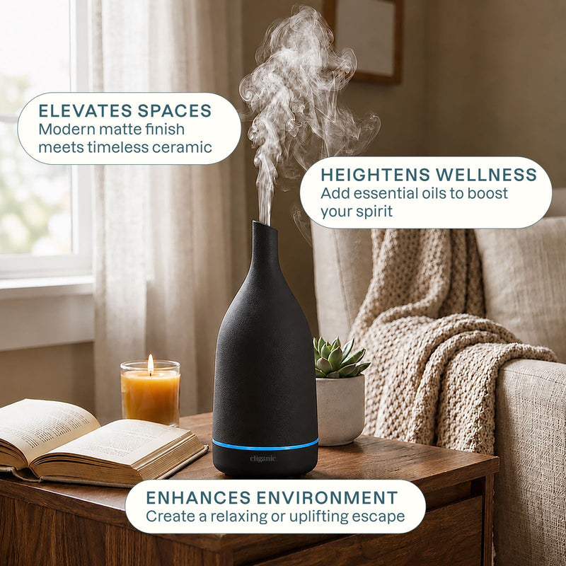 Essential Oil Ceramic Diffuser - Cliganic Aromatherapy Diffusers