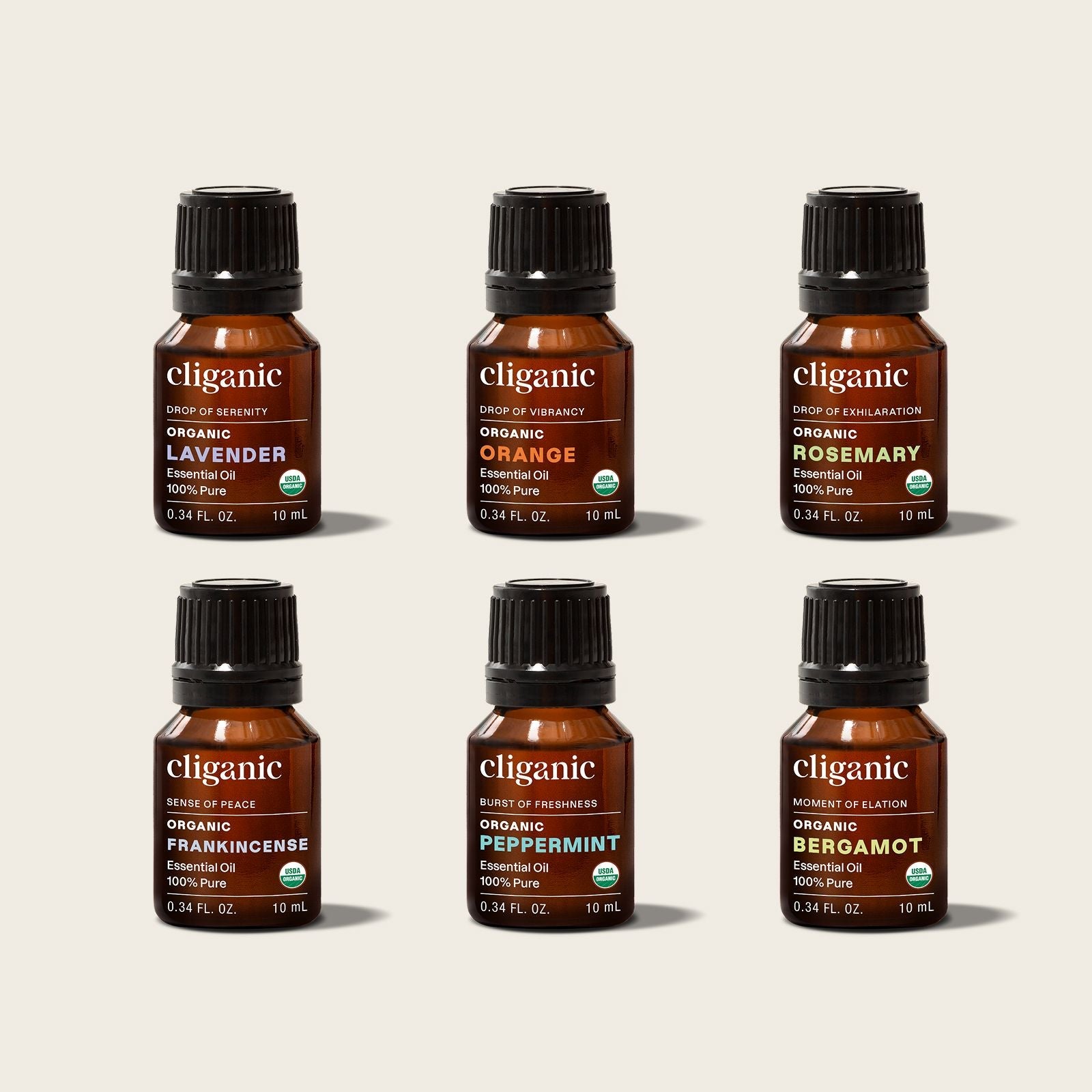 Essential Oil Core Collection | 6-Piece Set - Cliganic