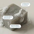 Exfoliating Scrub Bar Soap - Violet Wood - Cliganic