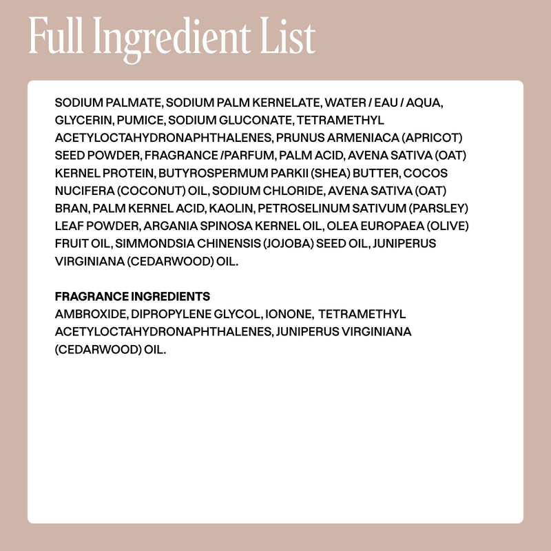 Exfoliating Scrub Bar Soap - Violet Wood - Cliganic