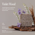 Exfoliating Scrub Bar Soap - Violet Wood - Cliganic