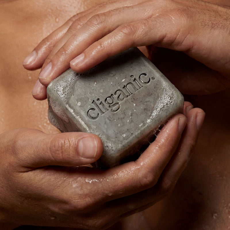 Exfoliating Scrub Bar Soap - Violet Wood - Cliganic