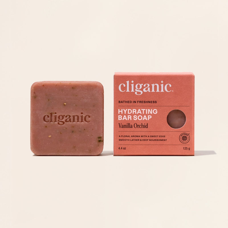Hydrating Bar Soap - Vanilla Orchid - Cliganic