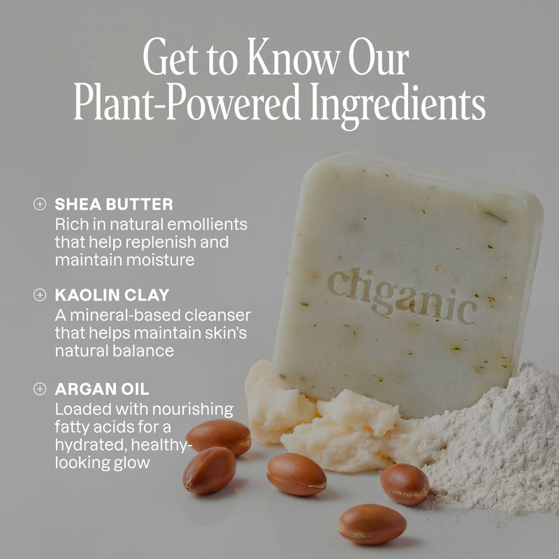 Hydrating Bar Soap - Vetiver Jasmine - Cliganic