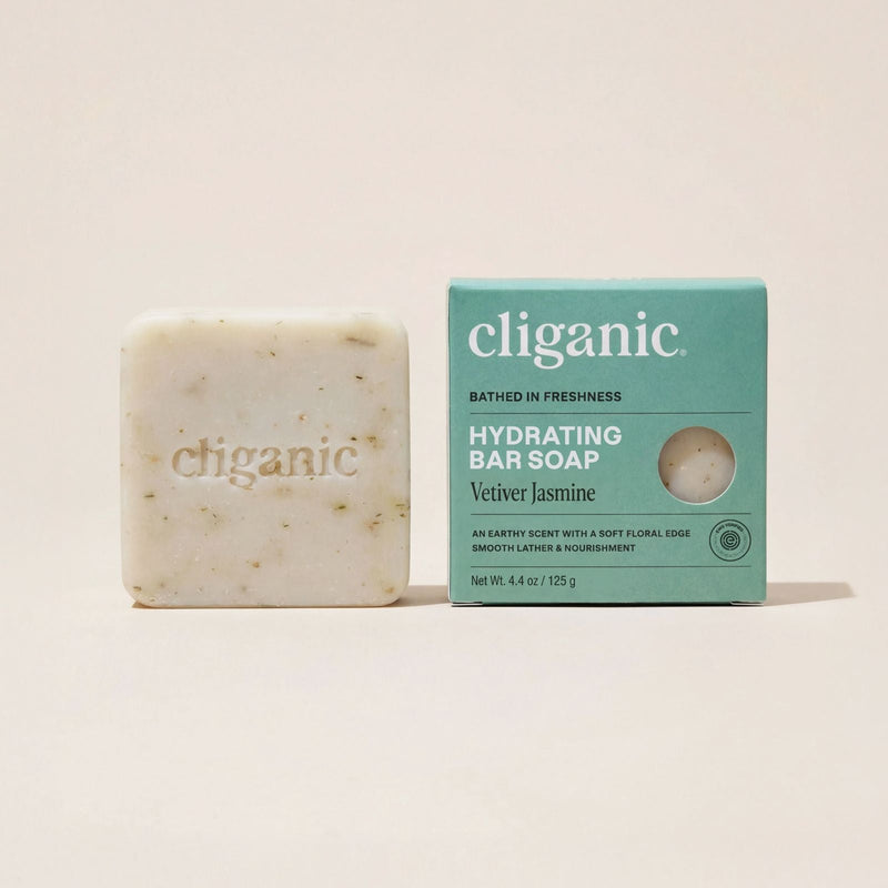 Hydrating Bar Soap - Vetiver Jasmine - Cliganic