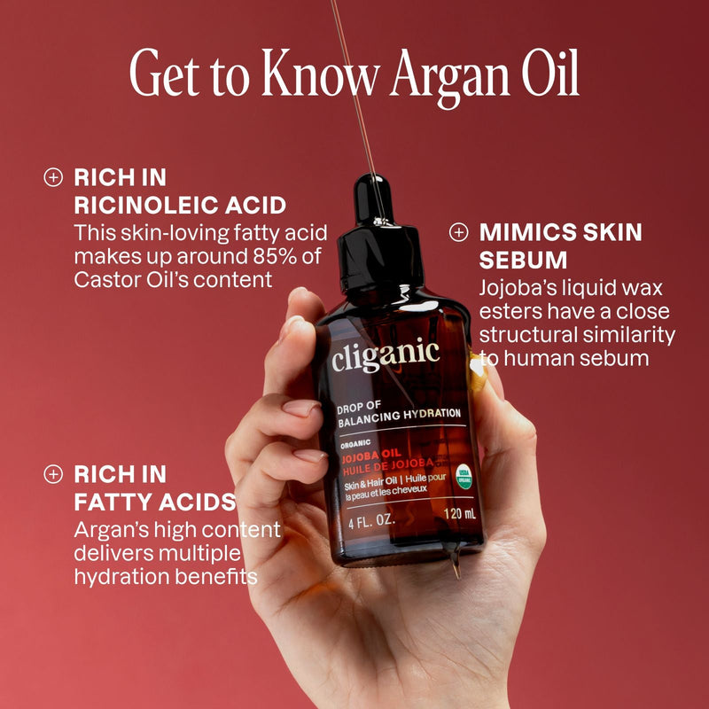 Jojoba, Argan & Castor Oil Starter Kit Trio - Cliganic Skin & Hair Oils