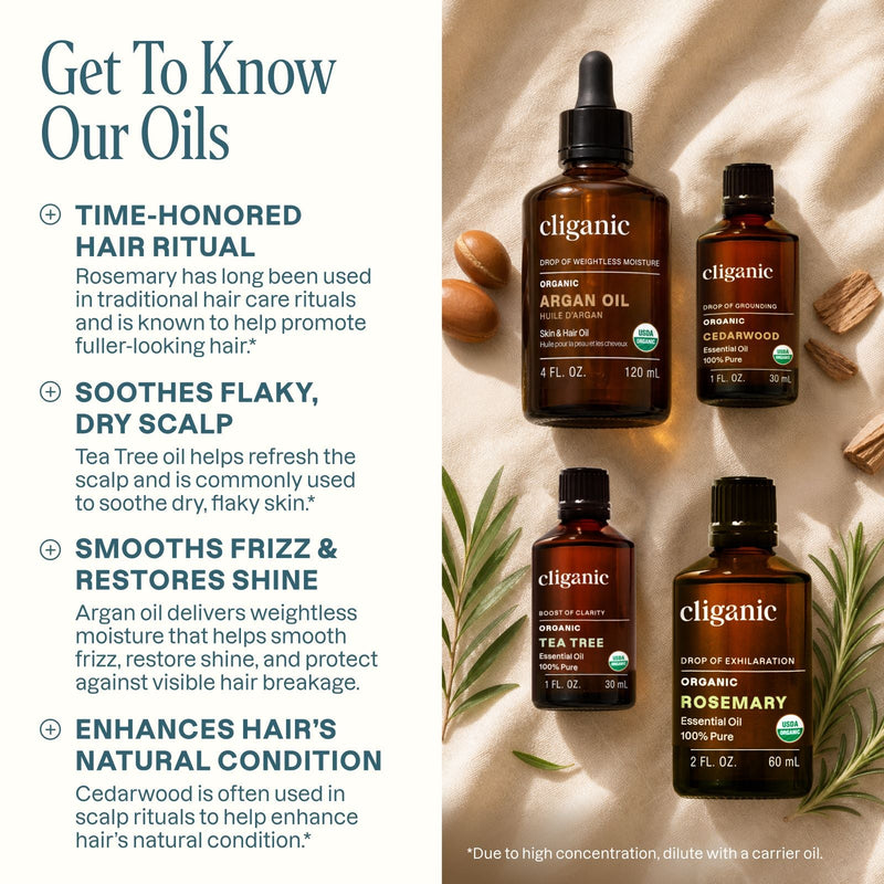 Mane Character Energy - Cliganic Skin & Hair Oils