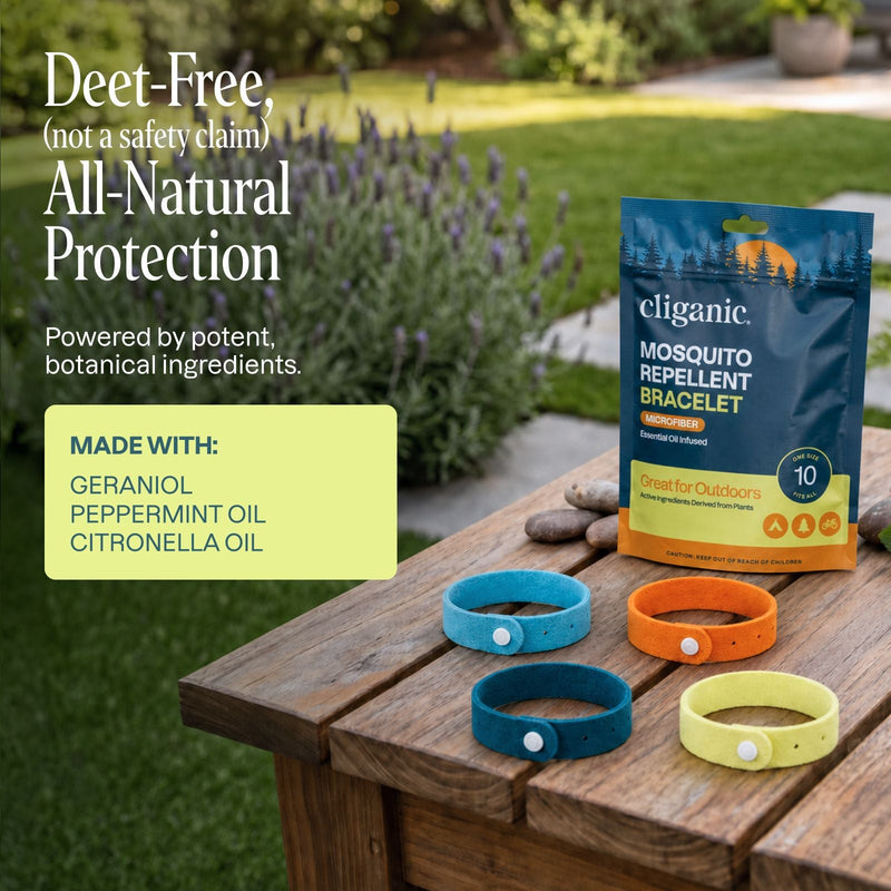 Microfiber Mosquito Repellent Bracelets - Cliganic Mosquito Repellents