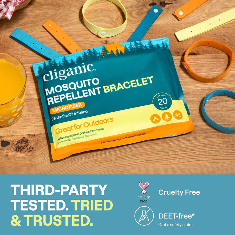 Microfiber Mosquito Repellent Bracelets - Cliganic Mosquito Repellents