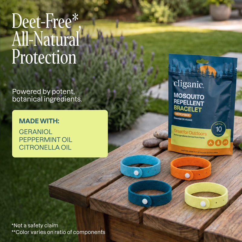 Microfiber Mosquito Repellent Bracelets - Cliganic Mosquito Repellents