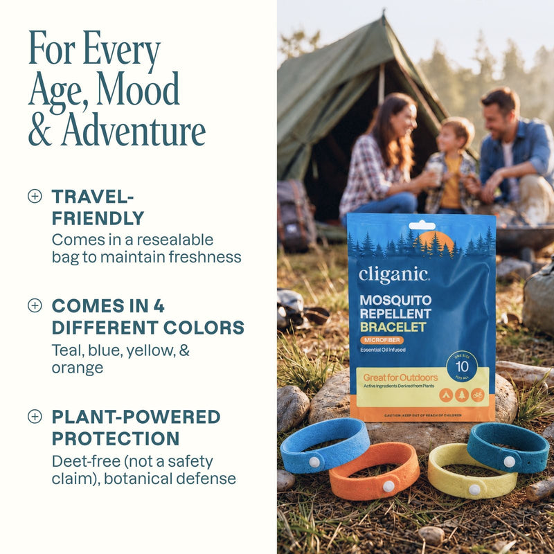 Microfiber Mosquito Repellent Bracelets - Cliganic Mosquito Repellents