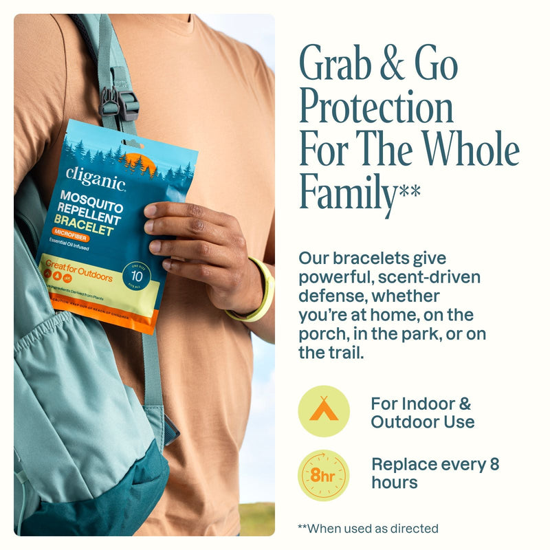 Microfiber Mosquito Repellent Bracelets - Cliganic Mosquito Repellents