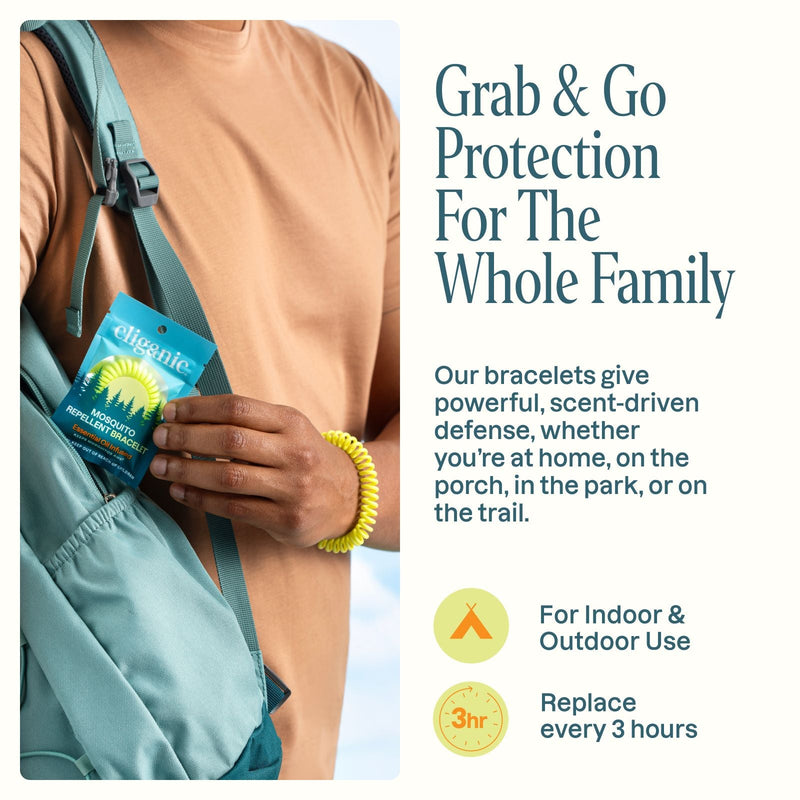 Mosquito Repellent Bracelets - Classic Colors - Cliganic Mosquito Repellents