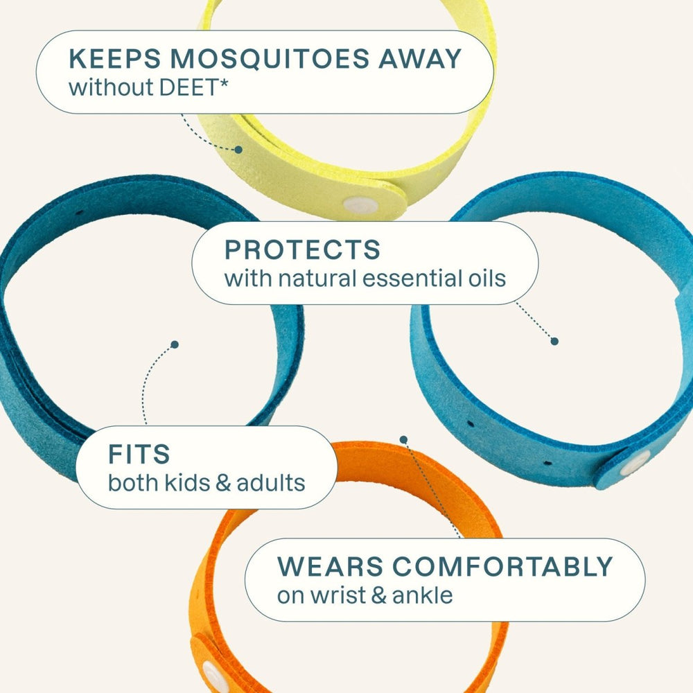 Mosquito Repellent Bracelets - Microfiber - Cliganic Mosquito Repellents