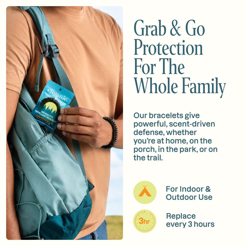Mosquito Repellent Bracelets - Neutral Colors - Cliganic Mosquito Repellents