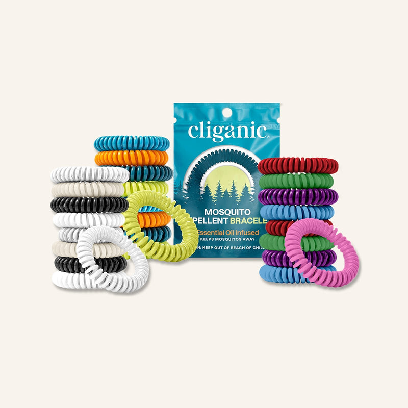 Mosquito Repellent Bracelets, Neutral Colors - Cliganic Mosquito Repellents