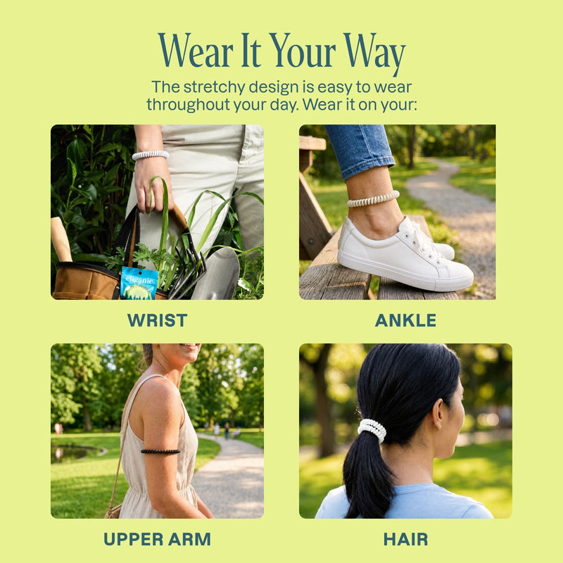 Mosquito Repellent Bracelets - Neutral Colors - Cliganic Mosquito Repellents