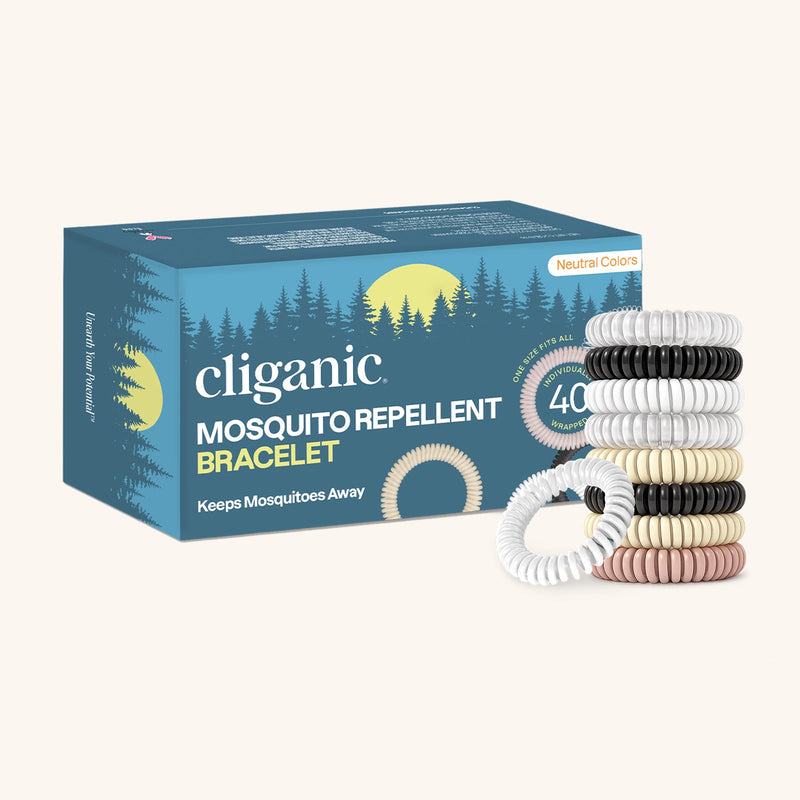 Mosquito Repellent Bracelets - Neutral Colors - Cliganic Mosquito Repellents