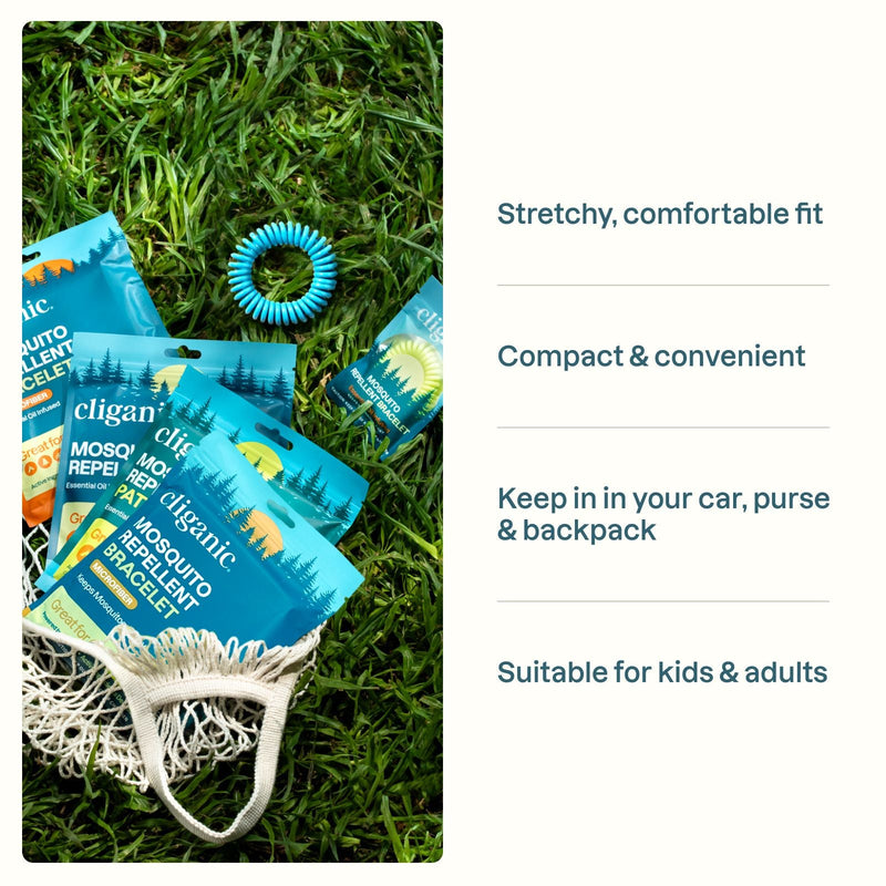 Mosquito Repellent Bracelets, Neutral Colors - Cliganic Mosquito Repellents