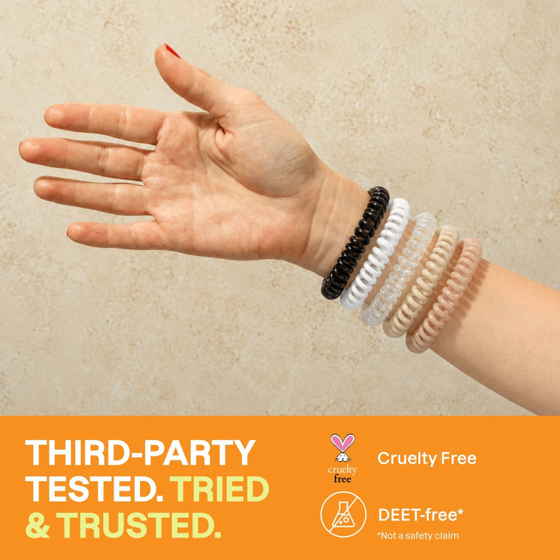Mosquito Repellent Bracelets - Neutral Colors - Cliganic Mosquito Repellents