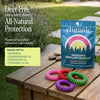 Mosquito Repellent Bracelets - Rainbow Colors - Cliganic Mosquito Repellents