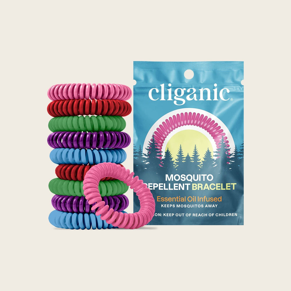 Mosquito Repellent Bracelets - Rainbow Colors - Cliganic Mosquito Repellents