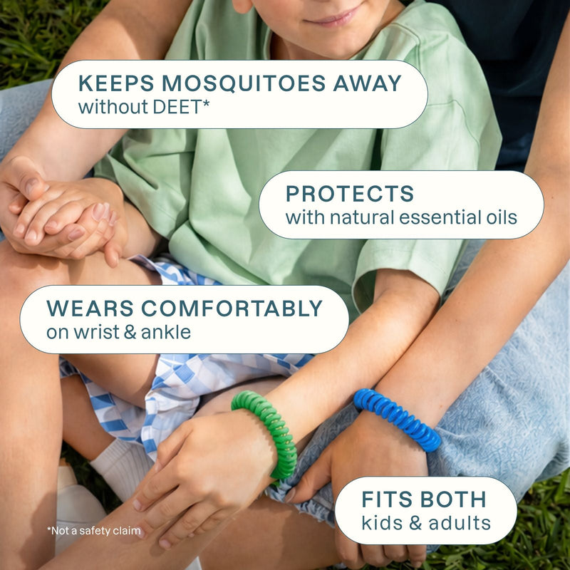 Mosquito Repellent Bracelets - Rainbow Colors - Cliganic Mosquito Repellents