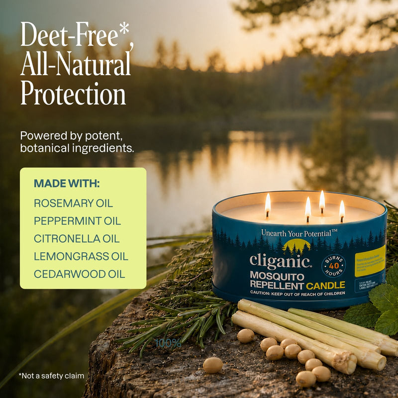 Mosquito Repellent Candle - Cliganic Mosquito Repellents