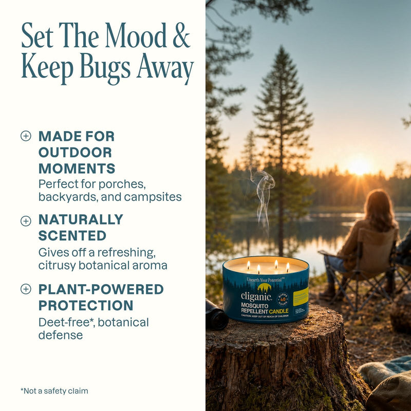 Mosquito Repellent Candle - Cliganic Mosquito Repellents