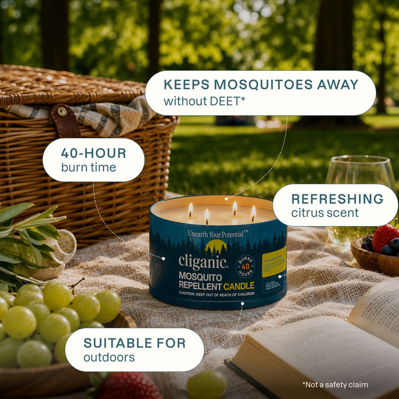Mosquito Repellent Candle - Cliganic Mosquito Repellents