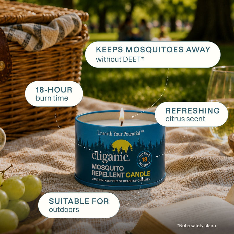 Mosquito Repellent Candles (4oz) - Cliganic Mosquito Repellents