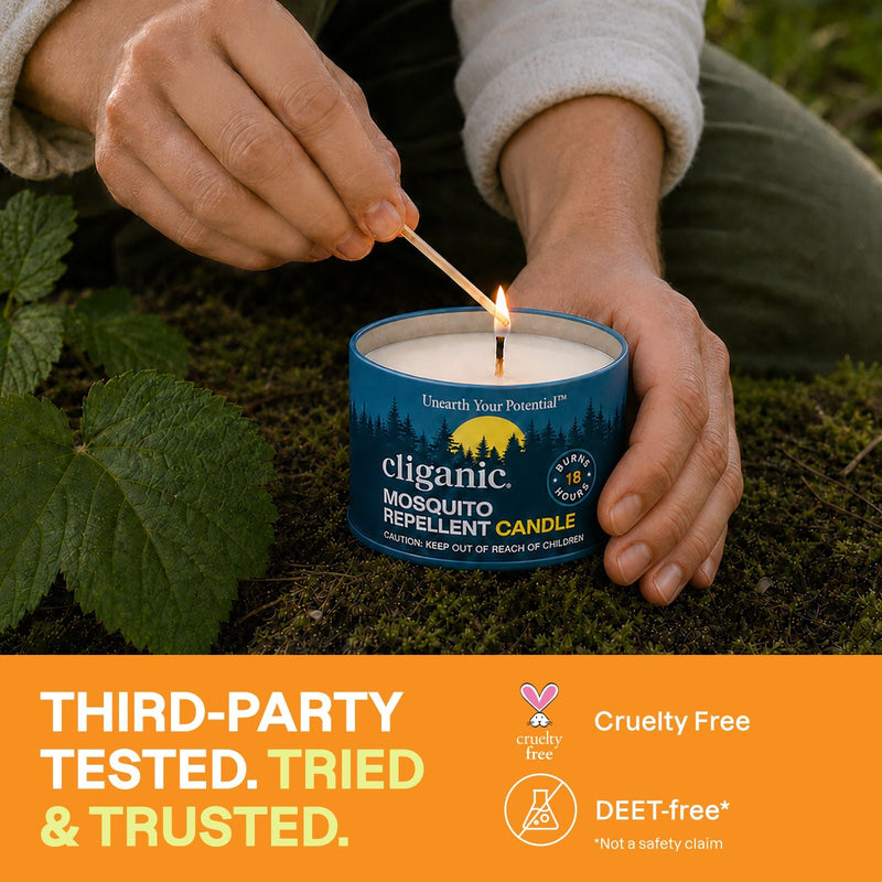 Mosquito Repellent Candles (4oz) - Cliganic Mosquito Repellents