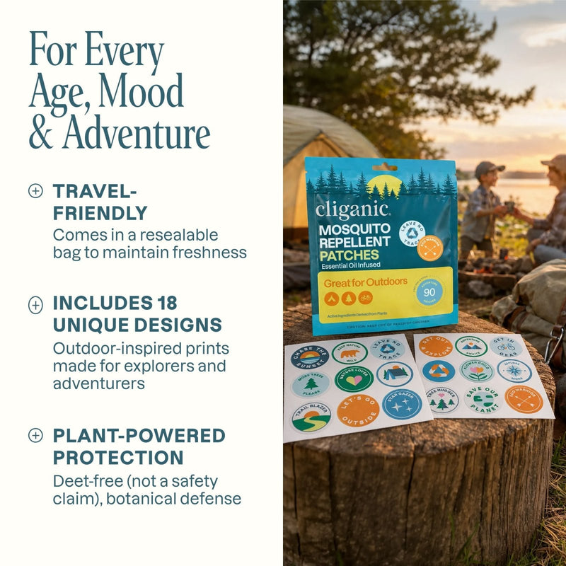 Mosquito Repellent Patches - Adventure - Cliganic Mosquito Repellents
