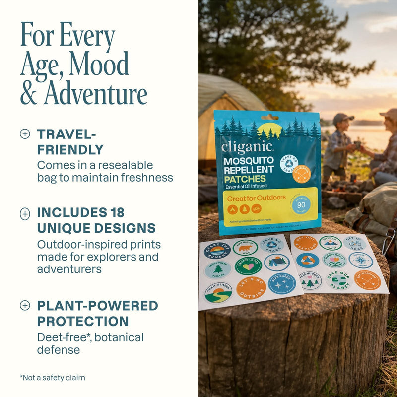 Mosquito Repellent Patches - Adventure - Cliganic Mosquito Repellents