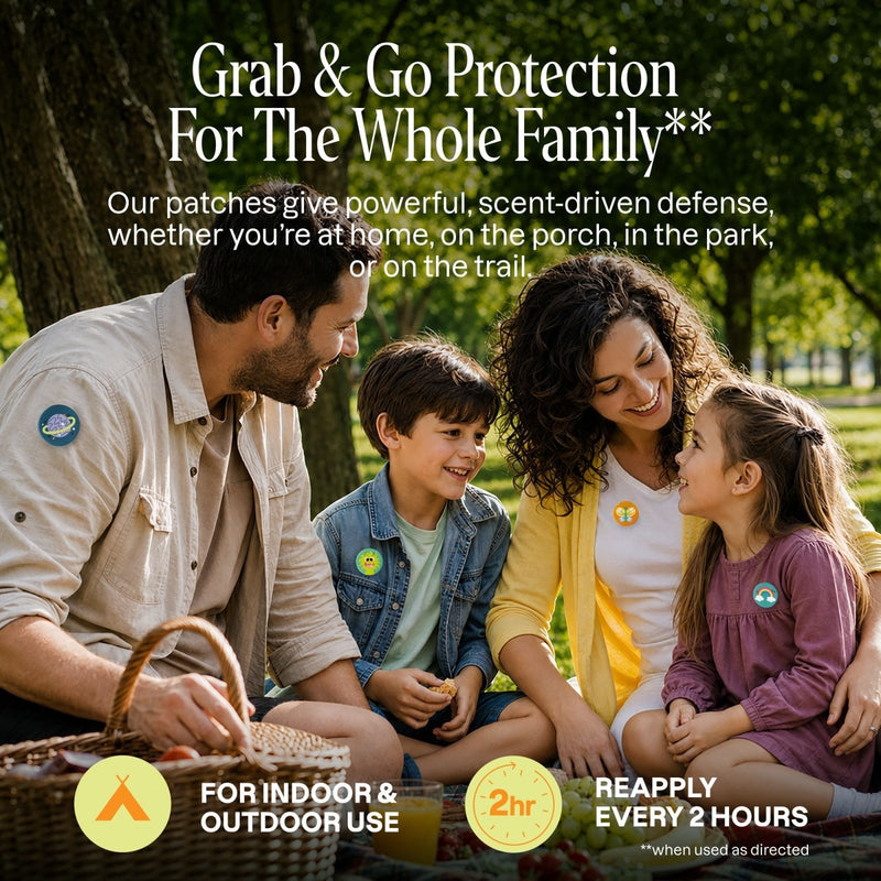 Mosquito Repellent Patches - Positive Vibes - Cliganic Mosquito Repellents