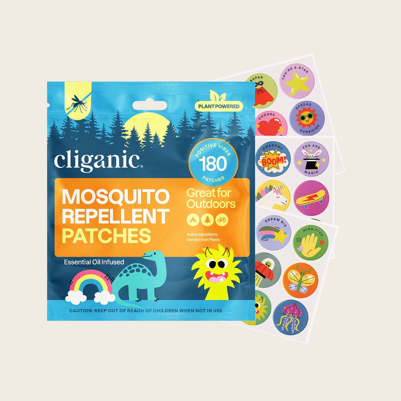 Mosquito Repellent Patches - Positive Vibes - Cliganic Mosquito Repellents