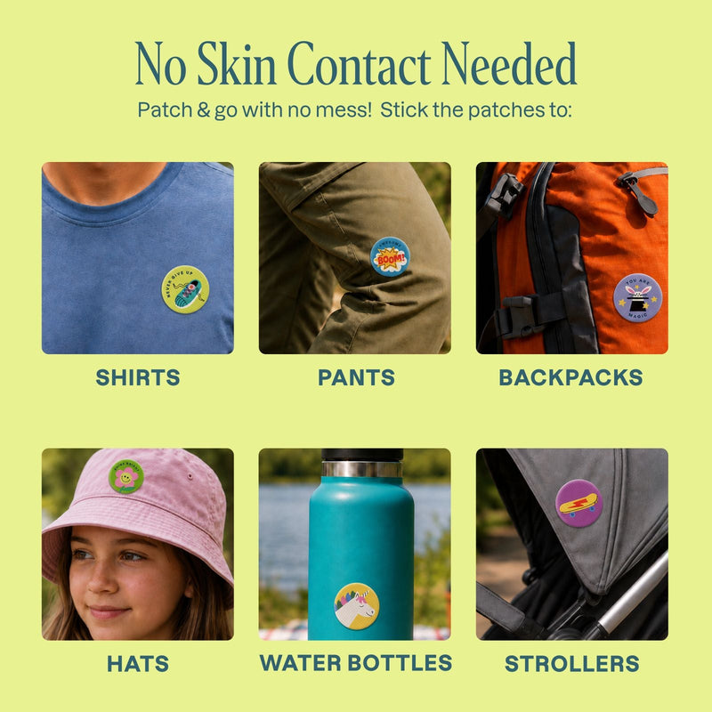 Mosquito Repellent Patches - Positive Vibes - Cliganic Mosquito Repellents