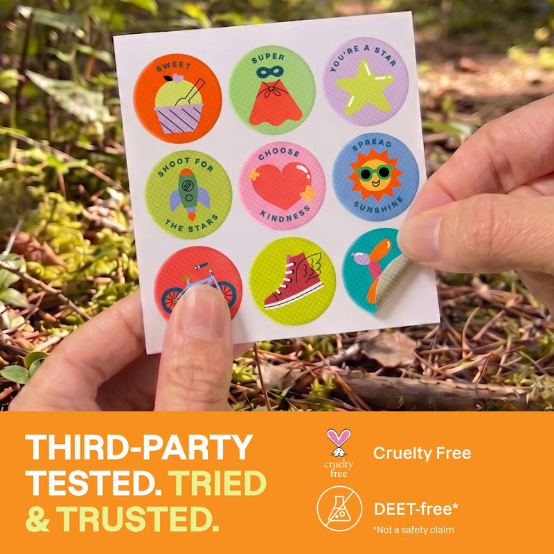 Mosquito Repellent Patches - Positive Vibes - Cliganic Mosquito Repellents