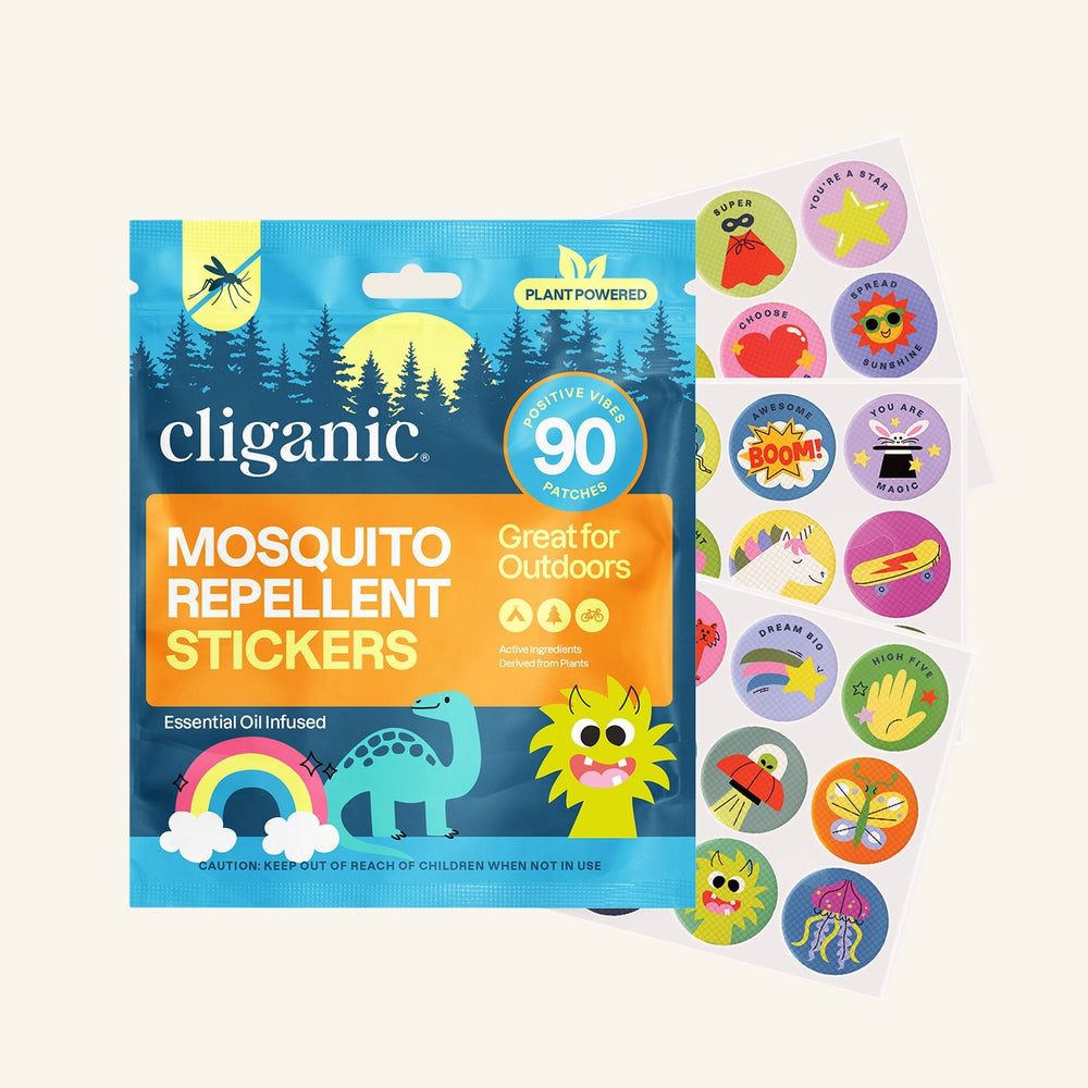 Mosquito Repellent Patches - Positive Vibes - Cliganic Mosquito Repellents
