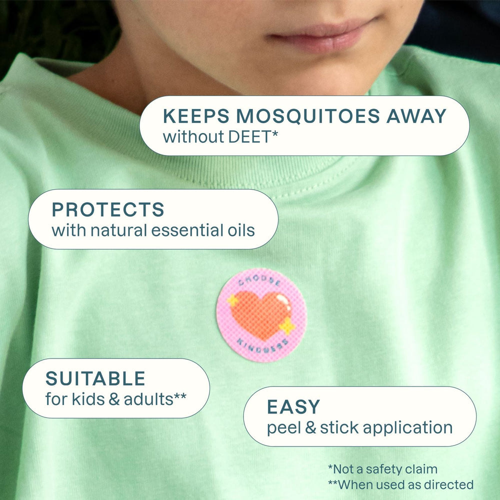 Mosquito Repellent Patches - Positive Vibes - Cliganic Mosquito Repellents