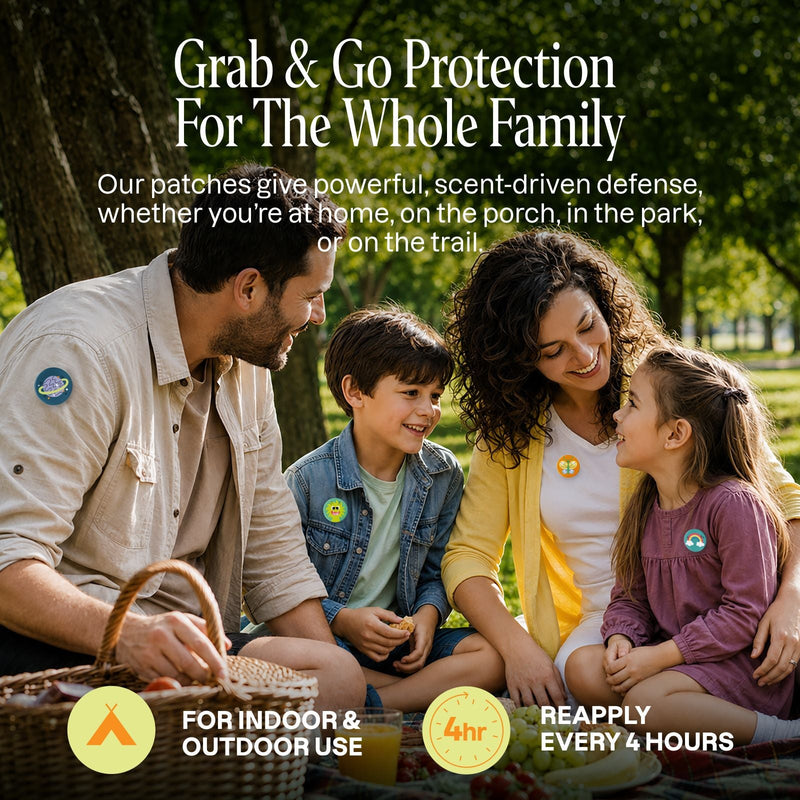 Mosquito Repellent Patches - Positive Vibes - Cliganic Mosquito Repellents