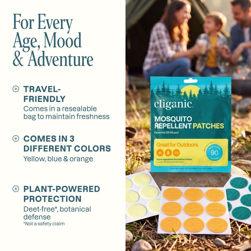 Mosquito Repellent Patches - Solid - Cliganic Mosquito Repellents