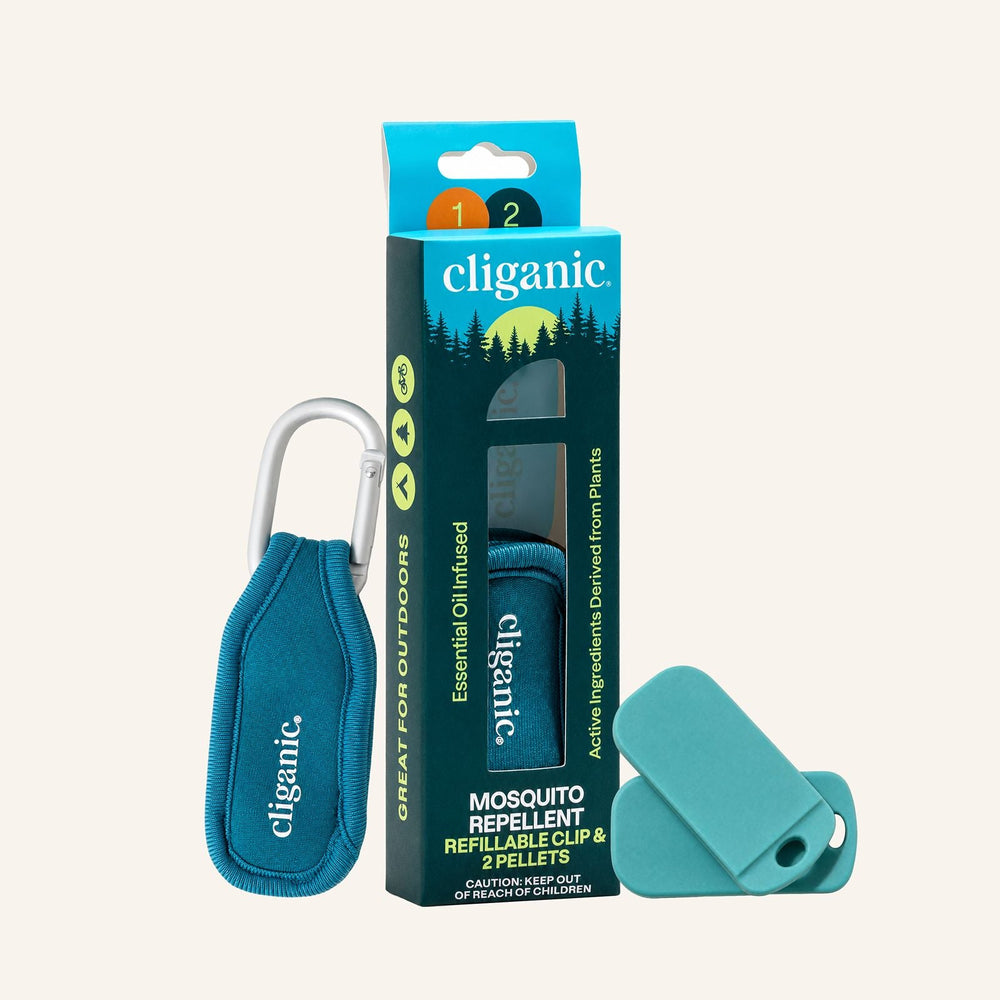 Mosquito Repellent Refillable Clip & Pellets - Cliganic Mosquito Repellents