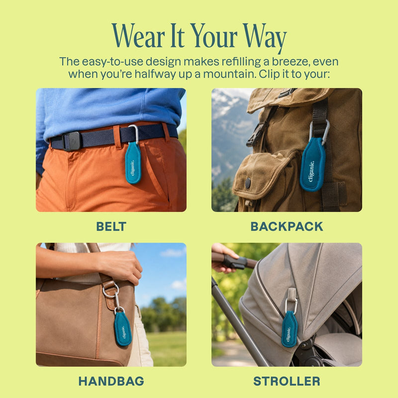 Mosquito Repellent Refillable Clip & Pellets - Cliganic Mosquito Repellents