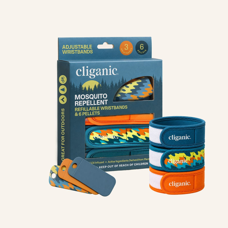 Mosquito Repellent Refillable Wristband & Pellets - Cliganic Mosquito Repellents