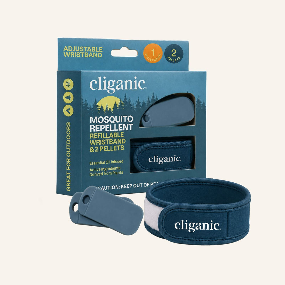 Mosquito Repellent Refillable Wristband & Pellets - Cliganic Mosquito Repellents